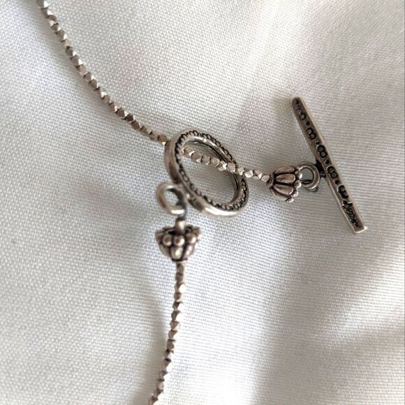 Sterling Silver-Swarovski Crystal Shell Necklace - Picture 4 of 9